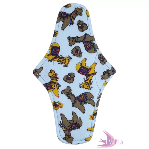 Pénelopé medium pad (M) heavy flow - Blue Retro Alpaca