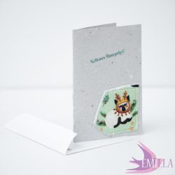 Grumpy Catmas Karácsonyi ZW képeslap borítékkal