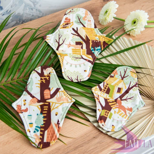 Athéné nagyméretű intimbetét (L)  közepesen vastag - Deep Forest