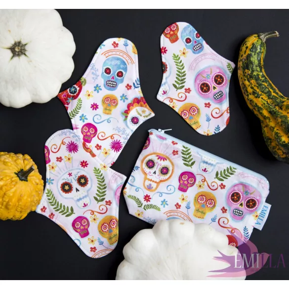 Afrodité Wide small pad (S) for light flow - SugarSkull