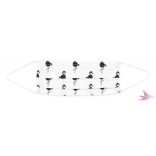 Kids face mask - Flamingo / Cotton