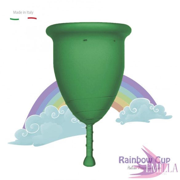 Rainbow Intimkehely nagy méret - Smaragd (puha)
