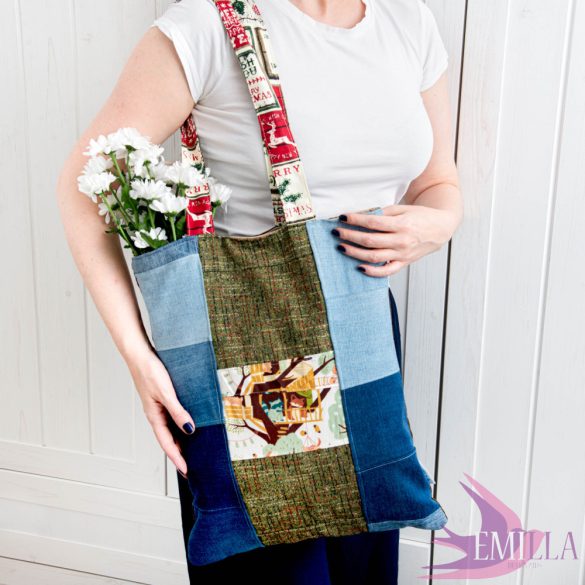 XL Deep Forest Zero Waste - Cotton tote bag 