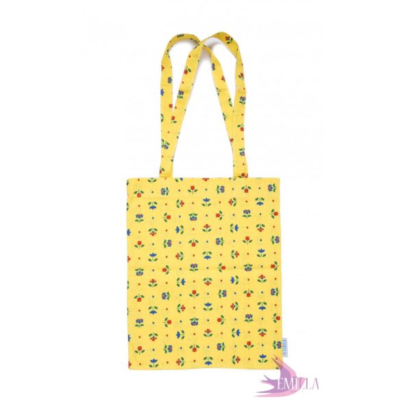 Yellow Meadow - Cotton tote bag from rescued fabric