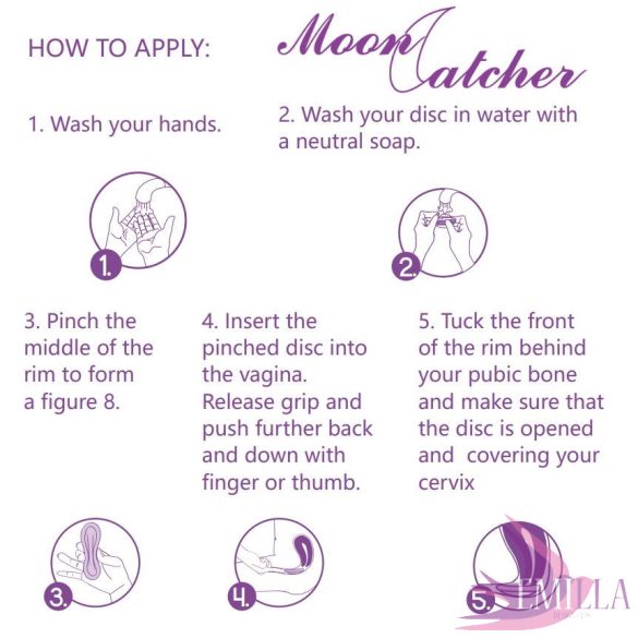 Támogatott MoonCatcher menstruációs disc szett (2db) Svédországból