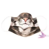 Kids face mask - Kitty Nose / Organic cotton gauze