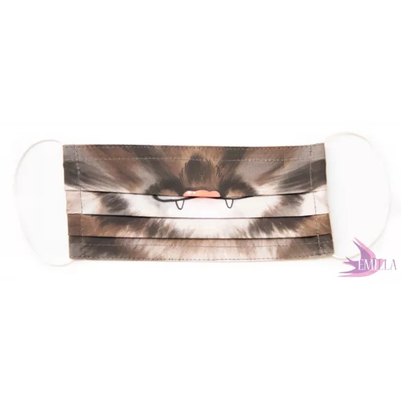 Kids face mask - Kitty Nose / Organic cotton gauze