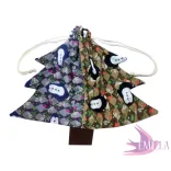 Boho Karácsonyfa táska - 100% pamut
