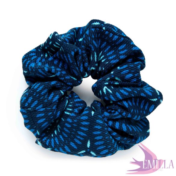 Blue Mandala scrunchie