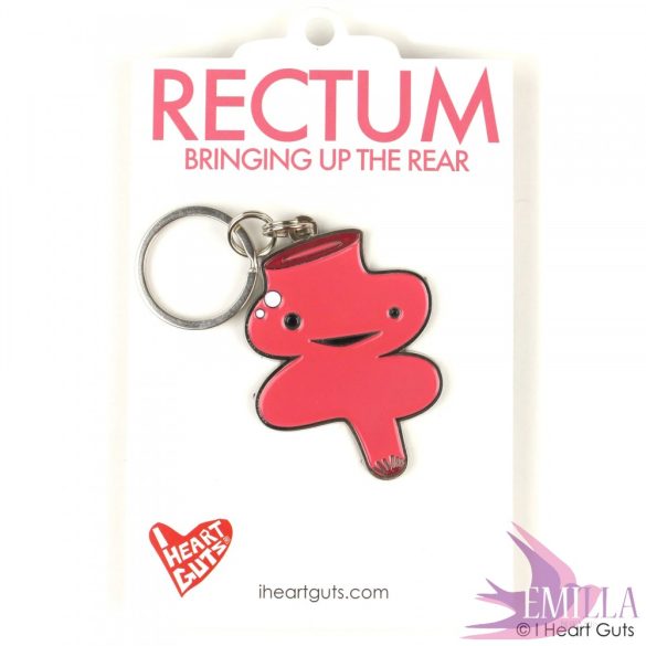 Rectum metal keychain - Bringing up the rear