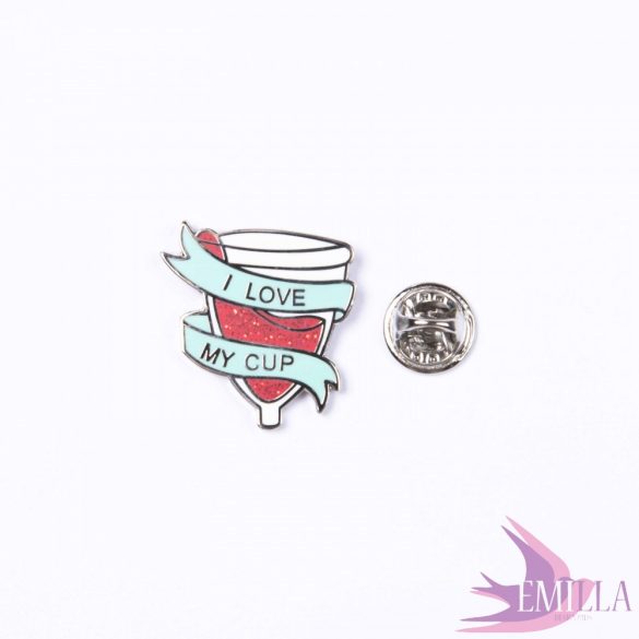 I Love My Menstrual Cup enamel pin