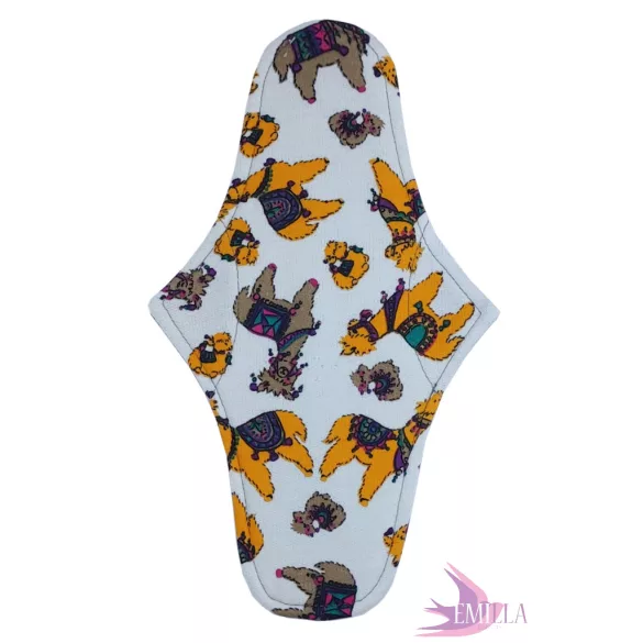 Pénelopé medium pad (M) heavy flow - Grey Retro Alpaca