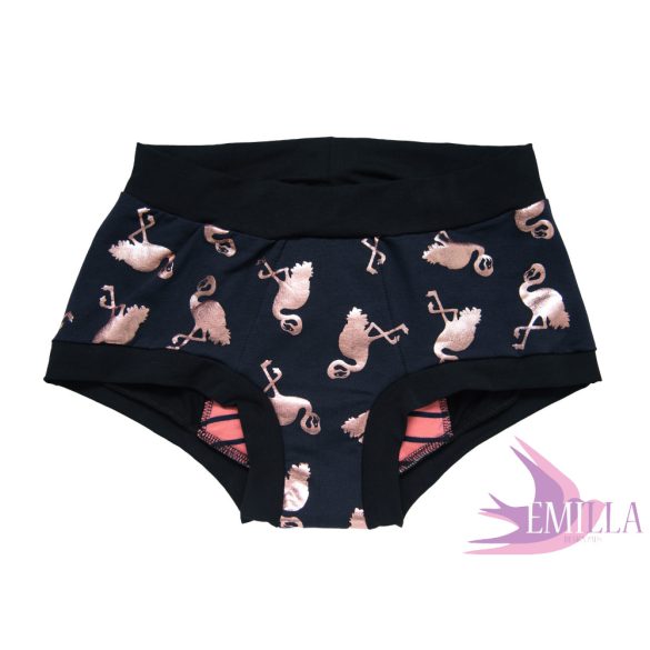 Gold Flamingo Period Scrundie L - For heavy flow