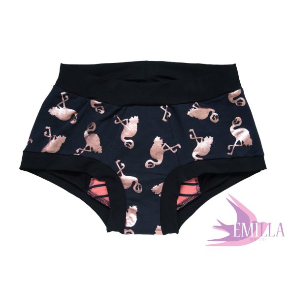 Gold Flamingo Period Scrundie L - For heavy flow