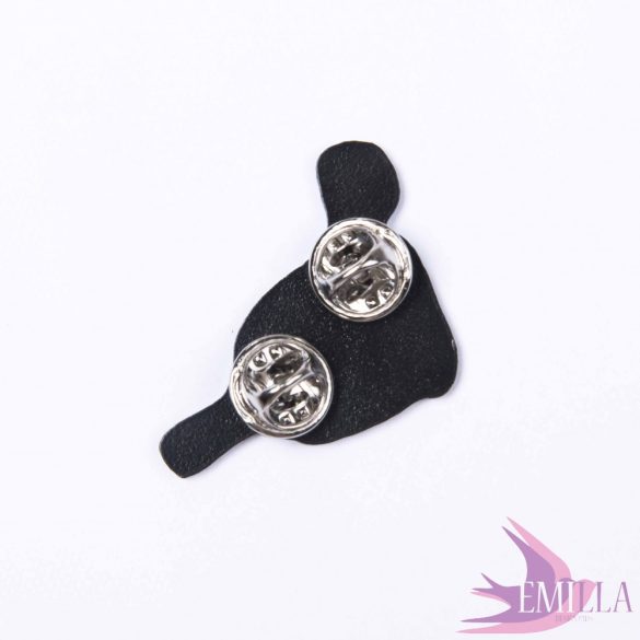 Go, Cup Yourself- csillámos fémkitűző 