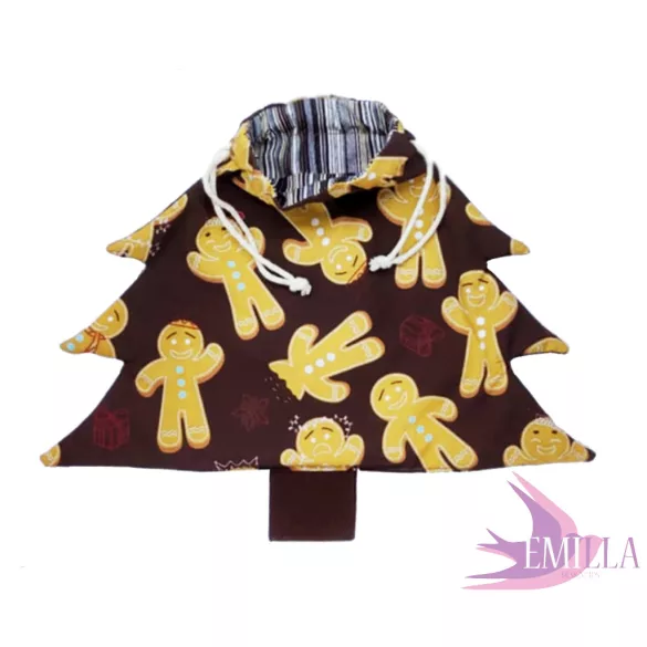 Gingy Christmas tree bag - 100% cotton