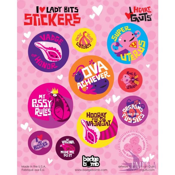 I Love Lady Bits Matrica - 1 lap