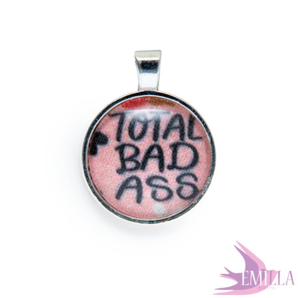 Total Bad_ss silver plated pendant