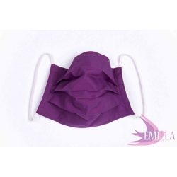 Washable, sterilizable face mask - Purple / cotton