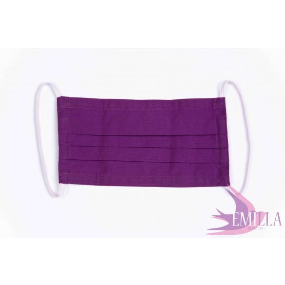 Washable, sterilizable face mask - Purple / cotton