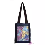 XL Patchwork Zero Waste Deep Sea - Cotton tote bag 
