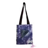 XL Patchwork Zero Waste Deep Sea - Cotton tote bag 