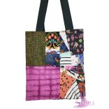 XL Patchwork Zero Waste Shibori - Cotton tote bag 