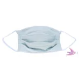 Washable, sterilizable face mask - Baby Blue / cotton guaze