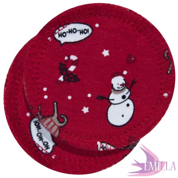 Ho-Ho-Ho limited printed breast pads - Night L (one pair)