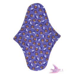 Afrodité small pad (S) for moderate flow - Purple Petals