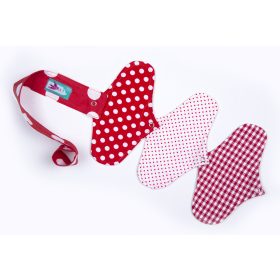 Travel straps for cloth pads