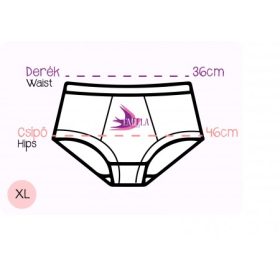 XL méretű menstruációs bugyik